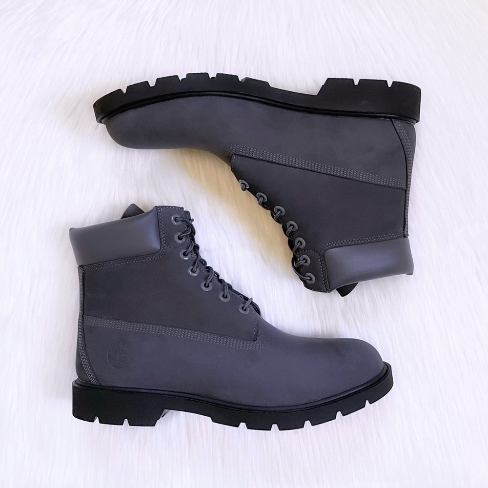 Timberland Men’s Classic 6” Waterproof Dark Grey Boots - Picture 6 of 7